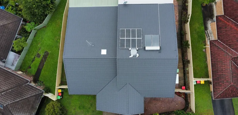 Metal roof restoration on a Northern Rivers home