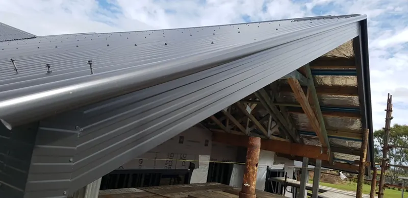 Completed roof restoration with new ridge capping
